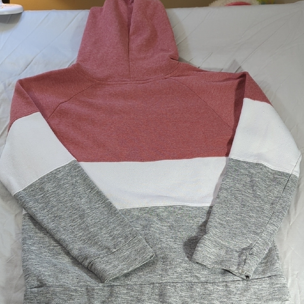 Pink, Grey and White Colorblock Hoodie San Francisco... Amazing Hoodie... - Picture 7 of 14